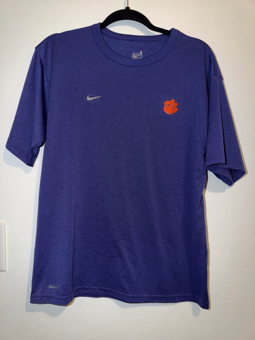 Men’s Purple Nike Clemson Drifit Tee